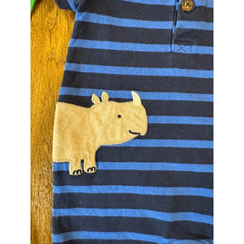 Carters Baby Boy 0/3 Mo‎ Outfits Rompers Clothes Lot Bundle Summer Trouble Rhino